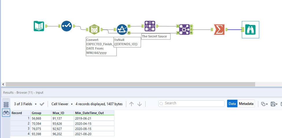 How to code dynamic iteration or loop based on two column values - Alteryx