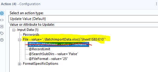 Batch Import Macro - Excel sheet with cell ranges - Alteryx