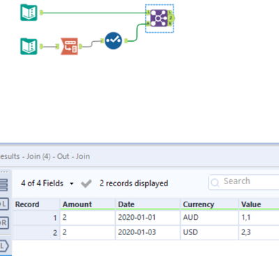 Matching multiple columns and rows - Alteryx