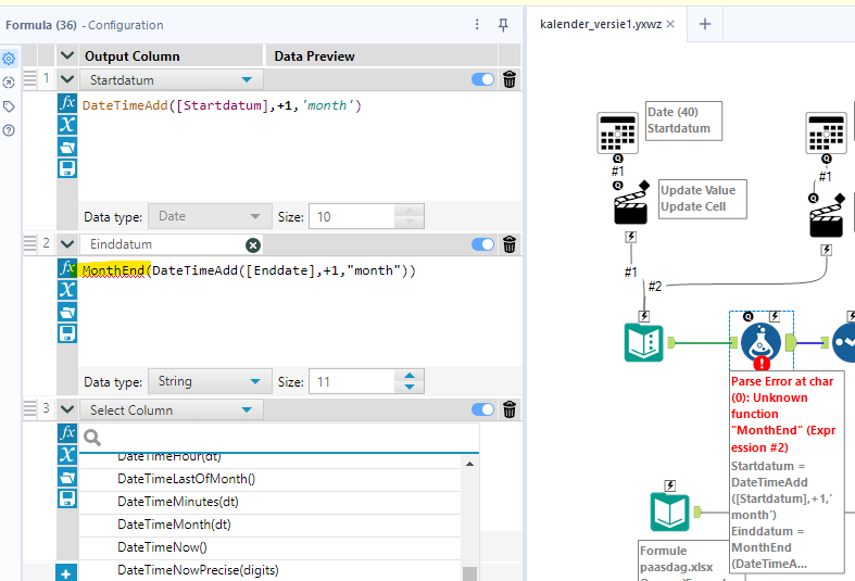 Interface tool Dates - Alteryx