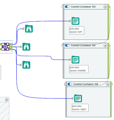 Saving the 3 outputs of a join tool to the same Excel file - Alteryx