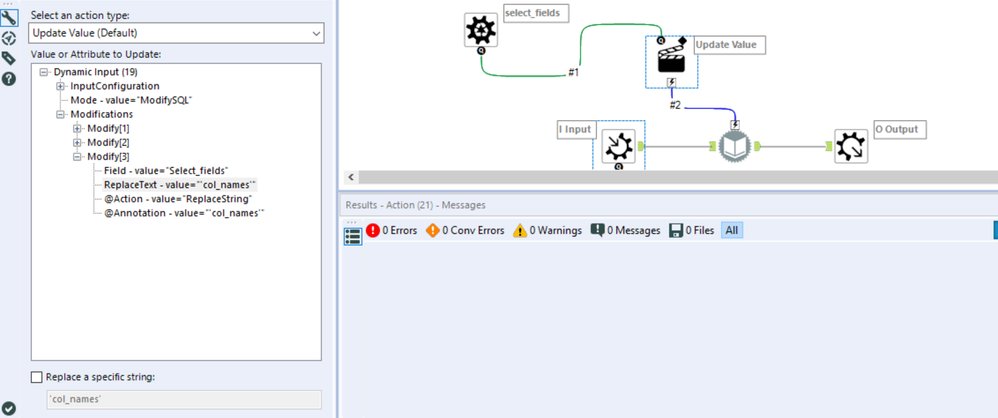 Passing different fields to SELECT statement in Dynamic Input - Alteryx