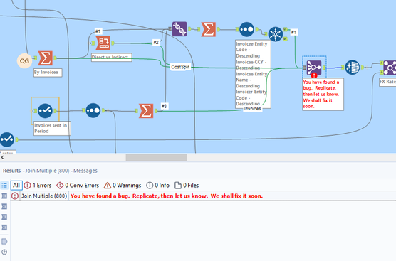 Join Multiple Error - Alteryx