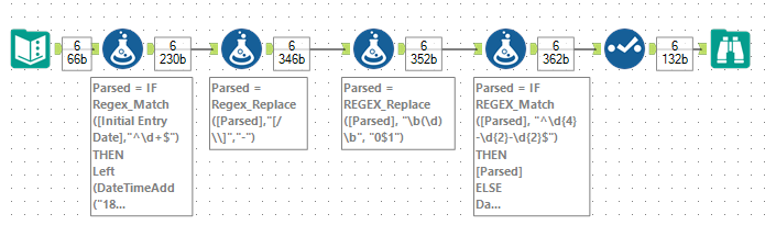 Converting Multiple date types - Alteryx