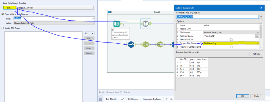 How to add a column with date in dinamic input? - Alteryx