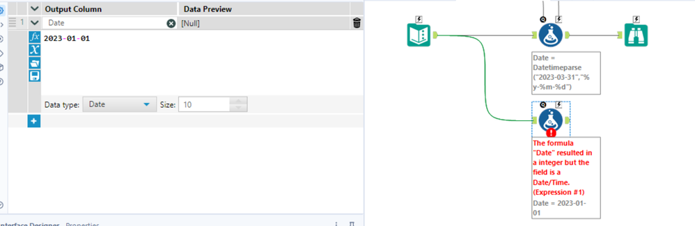 Date Input Issue with user Interface - Alteryx