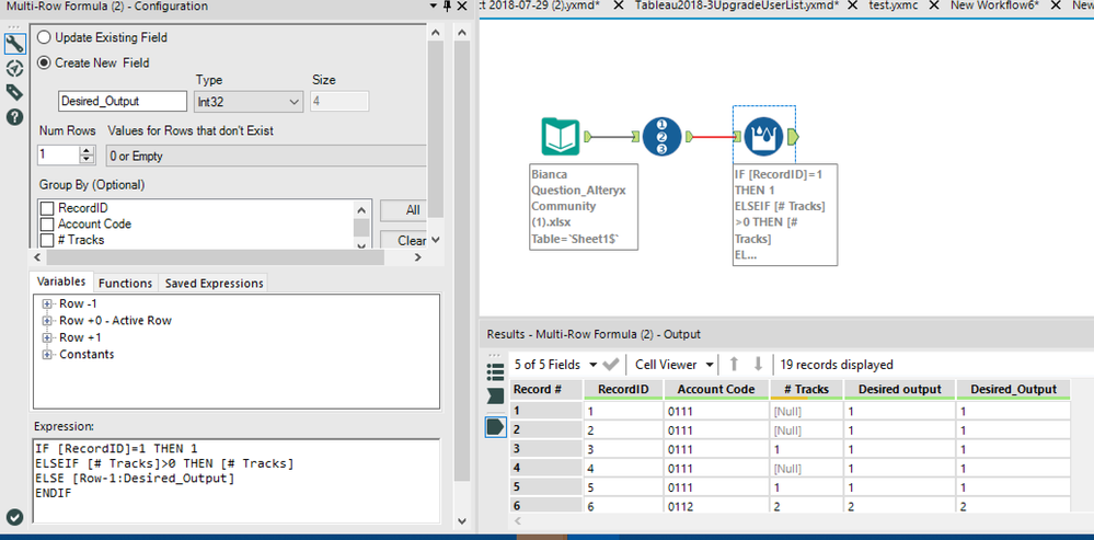 Generate rows - fill nulls - Alteryx
