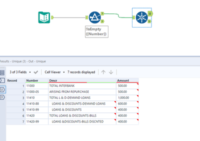 REMOVING THE ROWS WITHOUT CLEAR IDENTIFIER - Alteryx