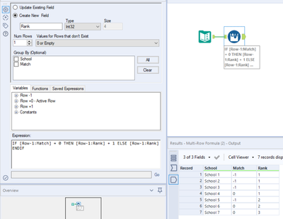 Ranking Apps Using Multi-Row Formula - Alteryx