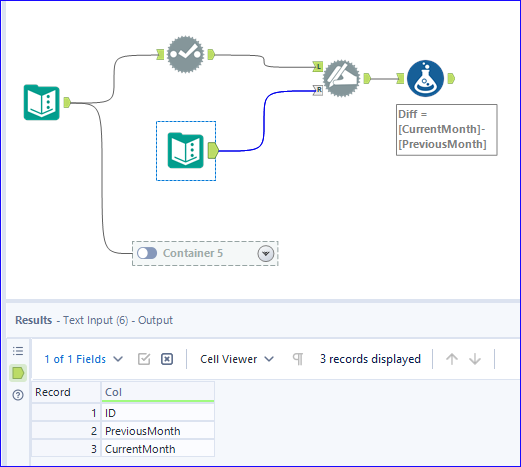 Select columns dynamically based on current month - Alteryx