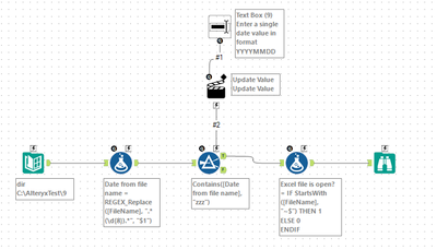 Dynamic date input from Directory - Alteryx