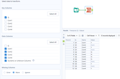 Stack multiple columns into 1 - Alteryx