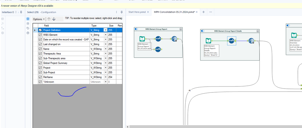 Unable to create a dynamic select tool app - Alteryx