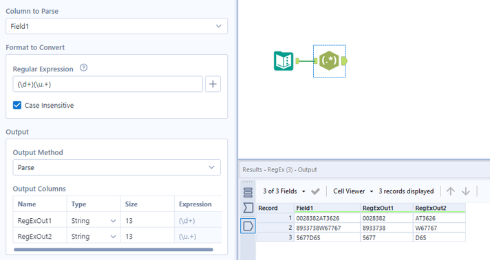 Extract certain characters from string - Alteryx