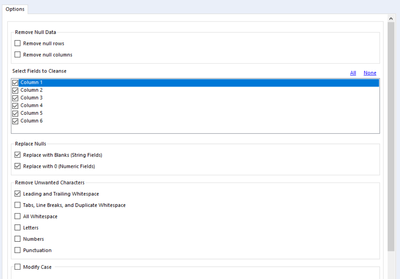 Remove text from fields - Alteryx