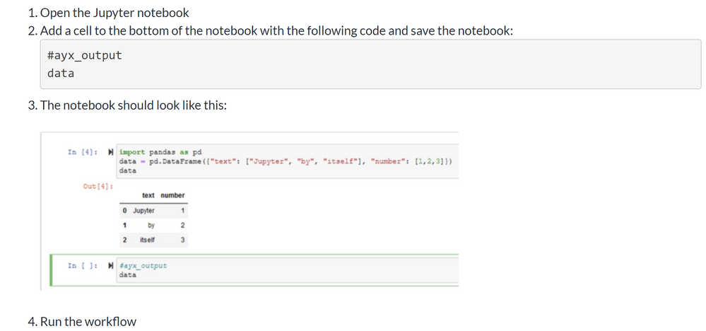 Error with Jupyter Flow Tool Output - Alteryx