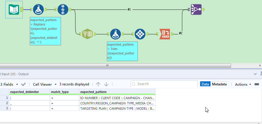 Dynamic Regular Expressions to Split Columns by Delimiters - Alteryx