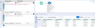 Calculate specific columns and rows and output to new column - Alteryx