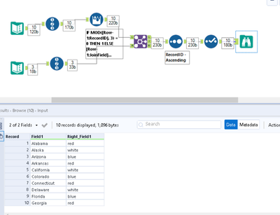 Join two tables, looping through the values in one - Alteryx
