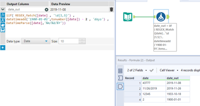 Convert field to date with multiple formats - Alteryx