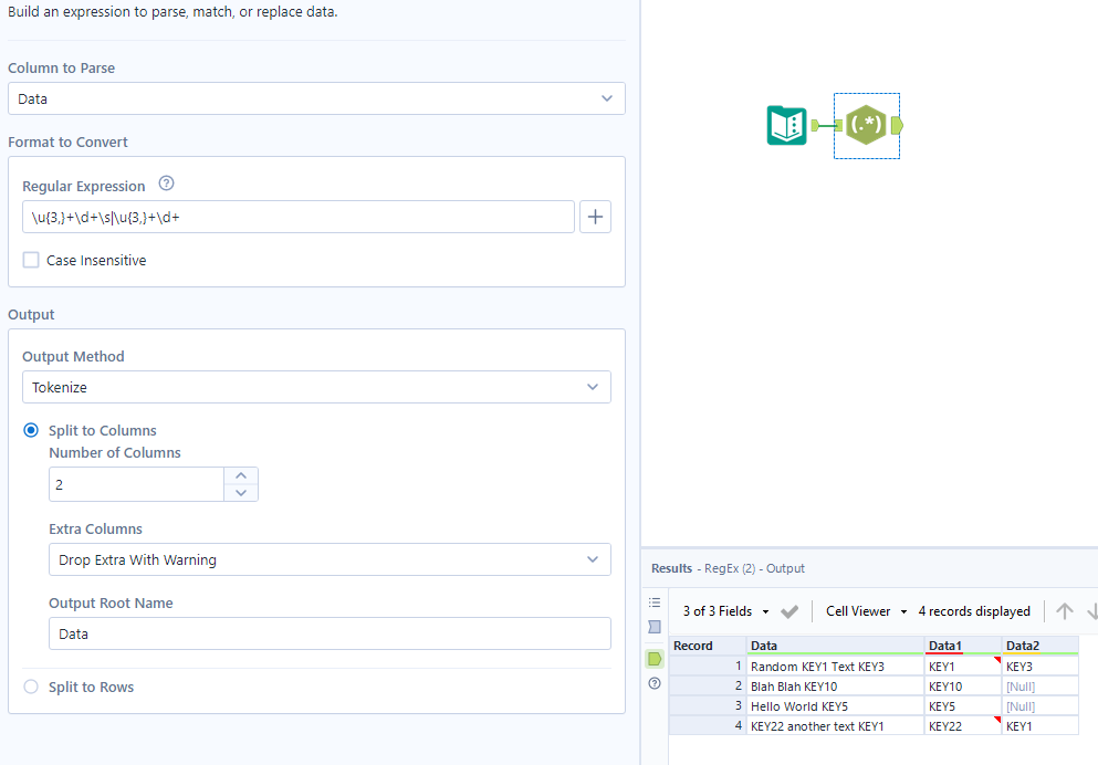 Regex: Remove everything except a specific pattern - Alteryx