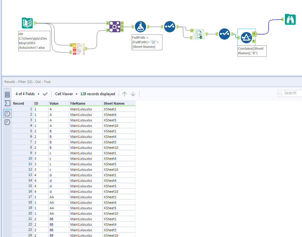 Dynamic process multi input excel files with different sheets names and ...