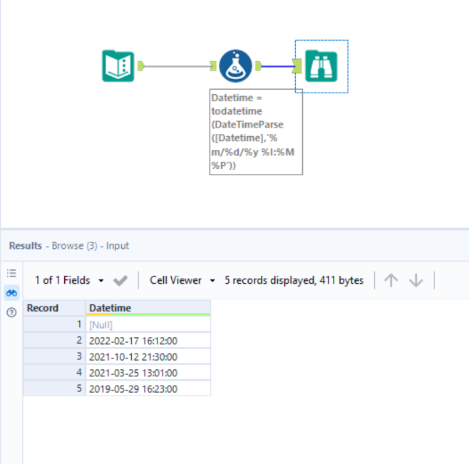 Date Time Parse Formula - Alteryx