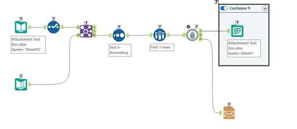 Chaining apps to send emails - Alteryx