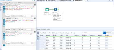 Replacing Null values in Column with string values - Alteryx
