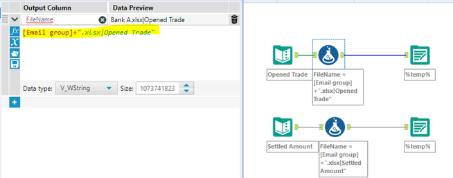 Output - Split - Alteryx