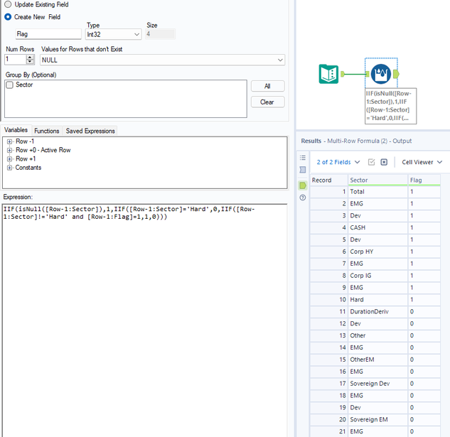 Understanding of multi row formula tool. - Alteryx