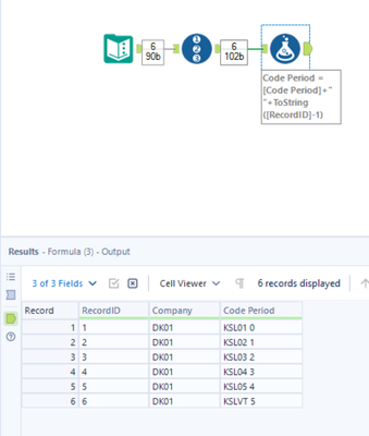 Multirow formula expression - Alteryx