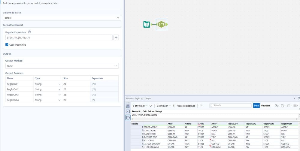 Split Text to Columns - Alteryx