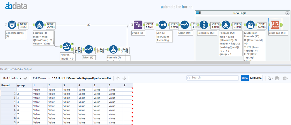 Insert blank rows - Alteryx
