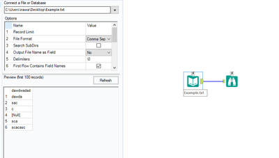 Delimiter bug in input tool for analytic app - Alteryx