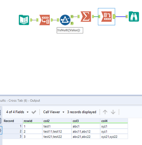 Concatenate two fields from different rows - Alteryx