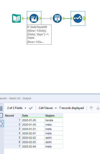 Adding dates in between - Alteryx