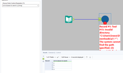 Dynamic input to Directory tool - Alteryx