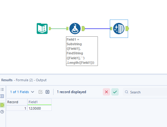 Date Time format to Time - Alteryx