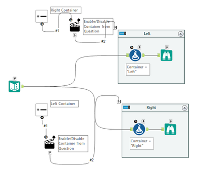 Analytic app for 2 containers - Alteryx
