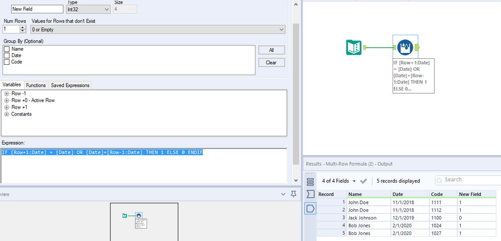 How to update value of the previous row based on conditional statement ...