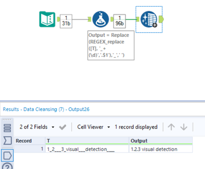 Replacing certain characters in a string - Alteryx