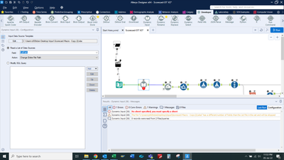 Error in dynamic input - Alteryx