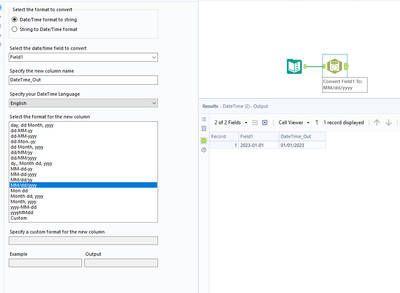 Changing the Date Format - Alteryx