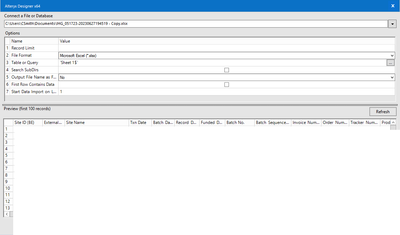 Dynamic Input - Sheet not specified - Alteryx