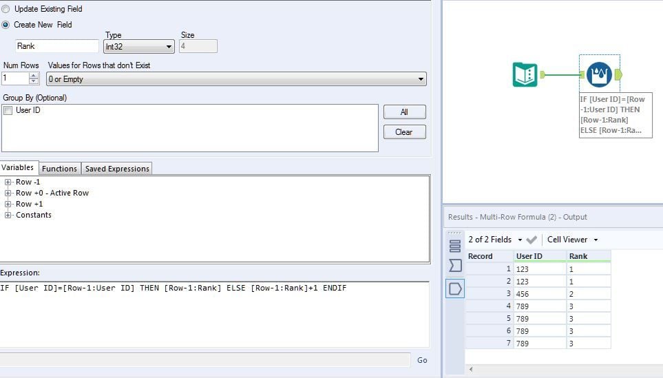 Multi Row ID Grouping - Alteryx