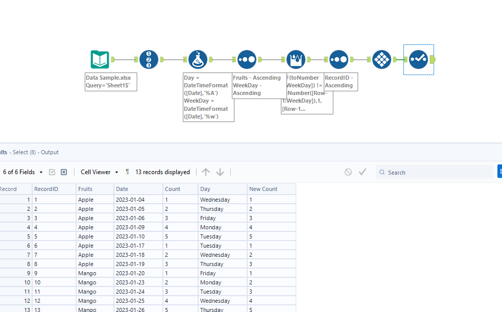 Create a series based on multiple conditions - Alteryx