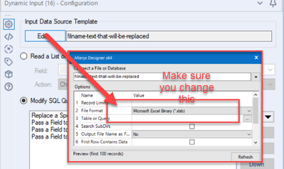 Dynamic Input - Loading XLSB file Error as Target file may be corrupt ...
