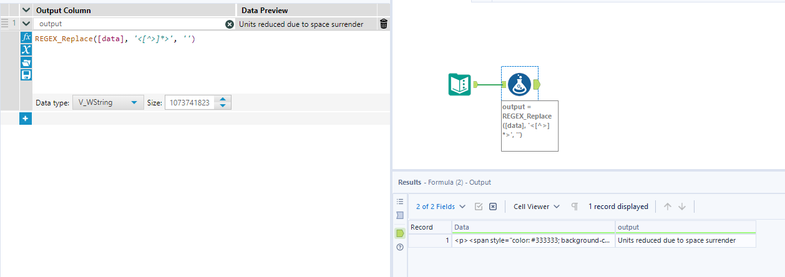 Delete a specific part of a string - Alteryx