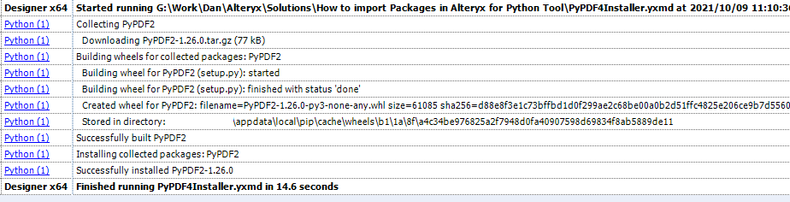 How to import Packages in Alteryx for Python Tool - Alteryx